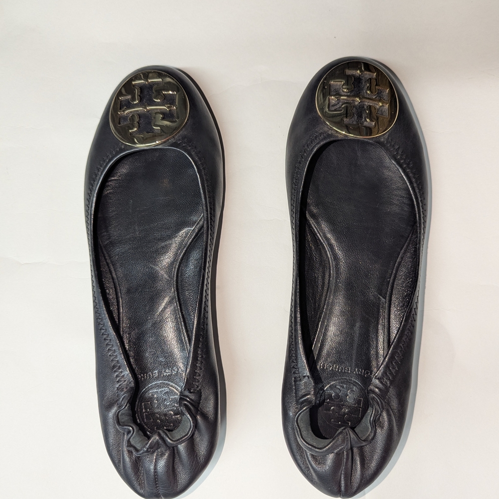 Tory Burch 2006 Reva Ballet Flats w/Gold Logo Medallion - Sz 7M GREAT Condition! - Picture 5 of 11